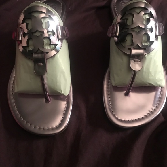 Tory Burch Shoes - Metallic pink Tory Burch Miller sandals